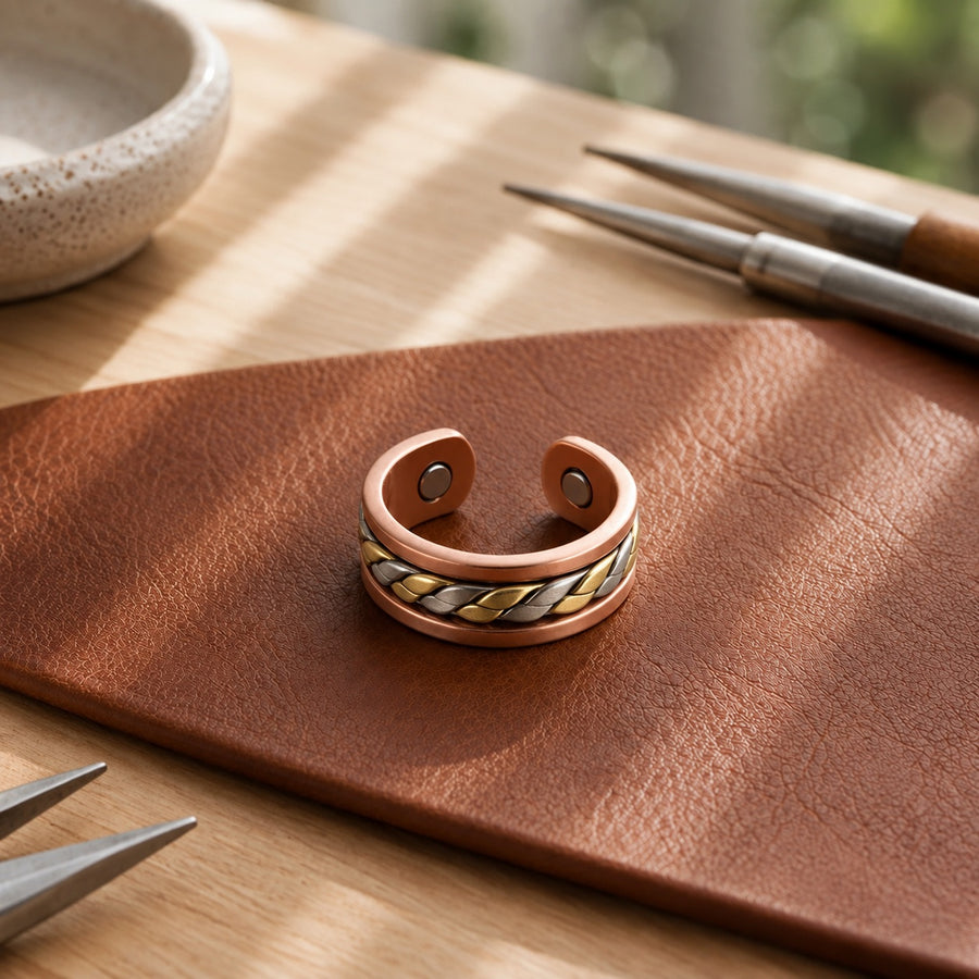 Braid Copper Ring