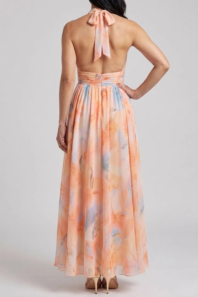 Elin | Soft Halter Midi Dress