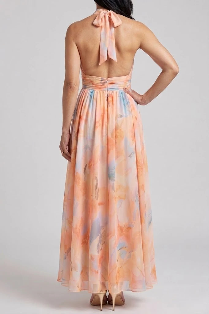 Elin | Soft Halter Midi Dress