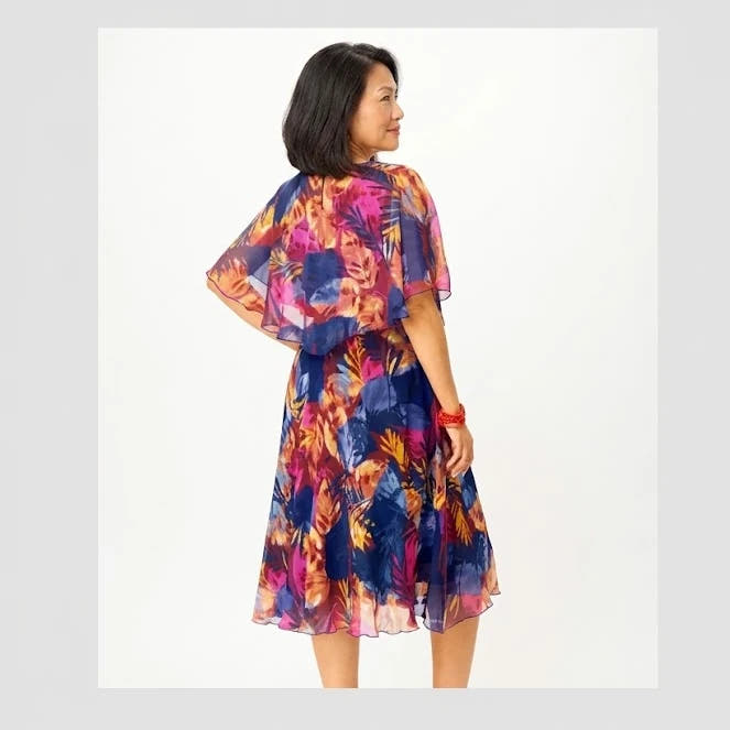 BARBARA | COMFORTABLE PLUS SIZE CHIFFON DRESS