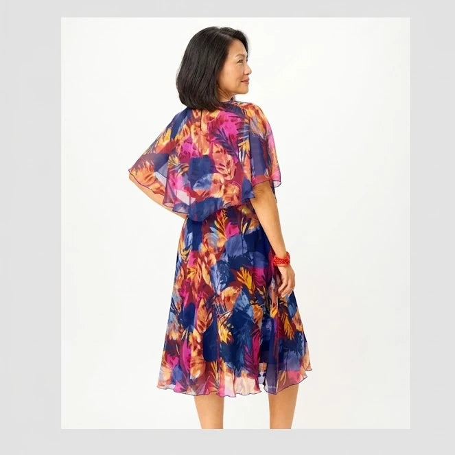BARBARA | COMFORTABLE PLUS SIZE CHIFFON DRESS