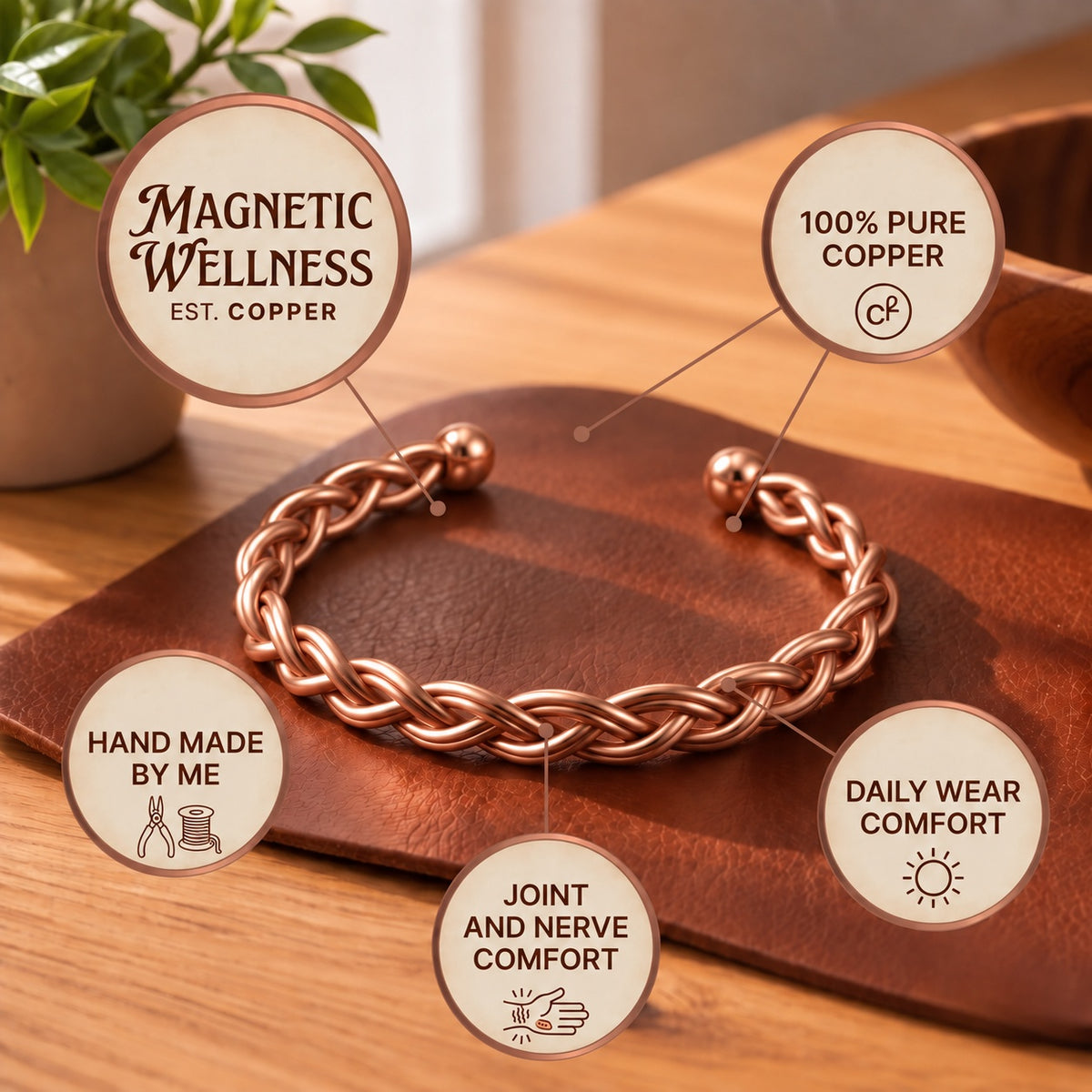 Strand Copper Anklet