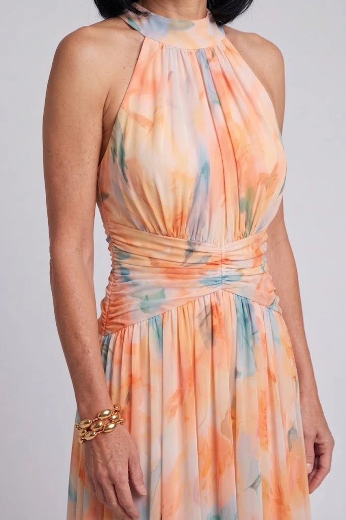 Elin | Soft Halter Midi Dress
