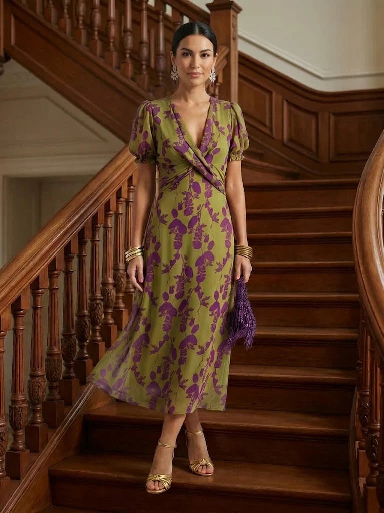 Virel | Relaxed Floral Midi Dress