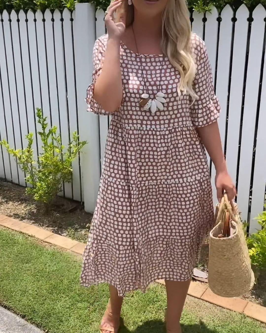 Agatha | Short Sleeve Midi Dress