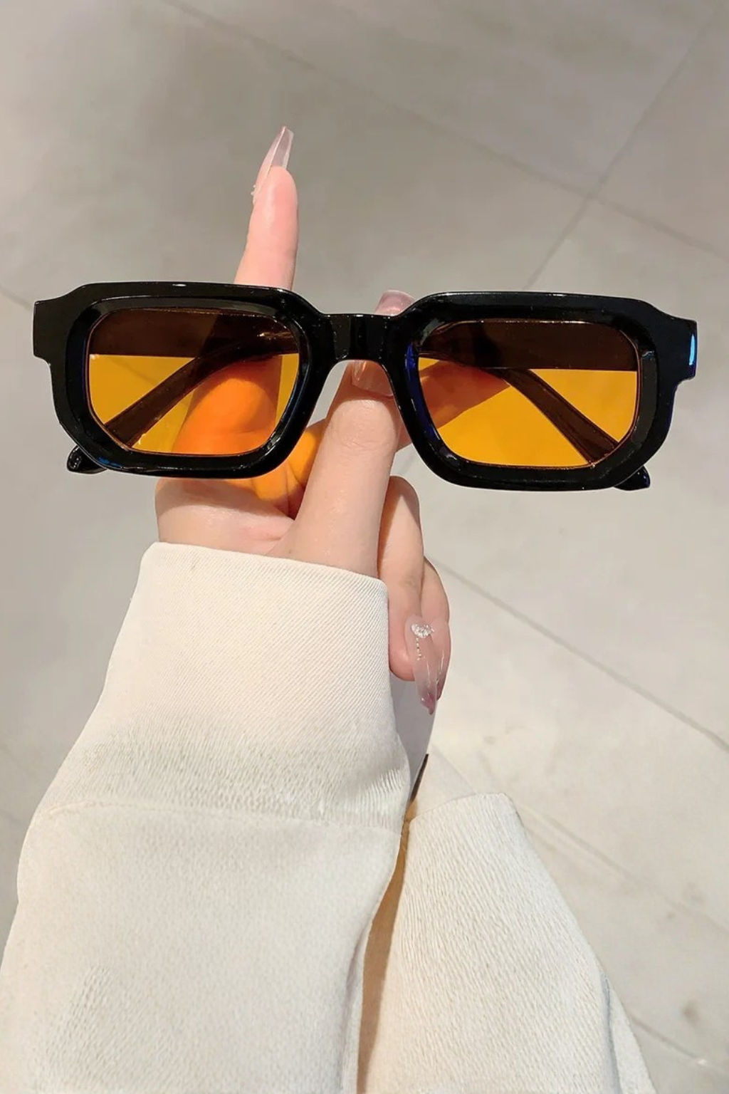 Millicent | Rectangle Frame Retro Sunglasses