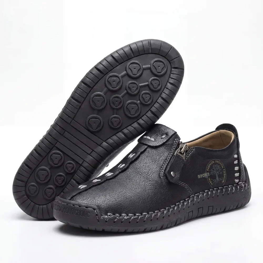 Belle | Wide-Fit Side-Zip Loafers