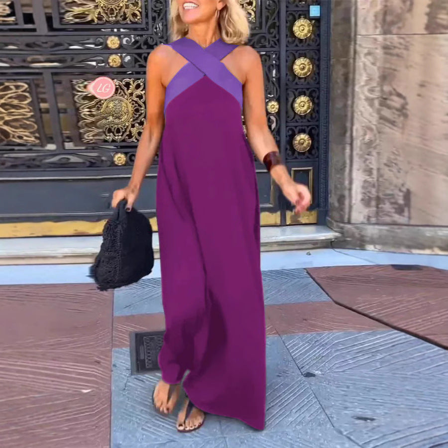 DELPHINE | DRESS WITH CROSSED CUT