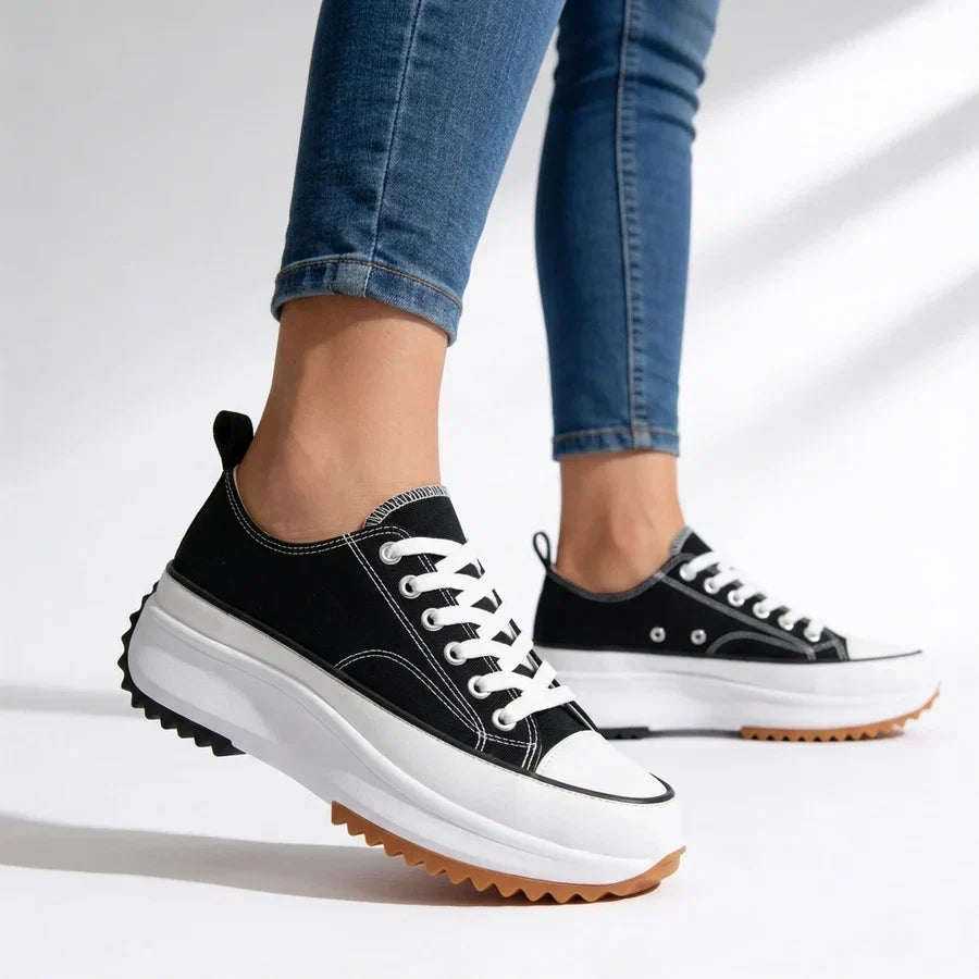 Stephanie | Platform Lace-Up Sneakers