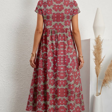 Aurelia™ — Timeless Grace Floral Midi Dress
