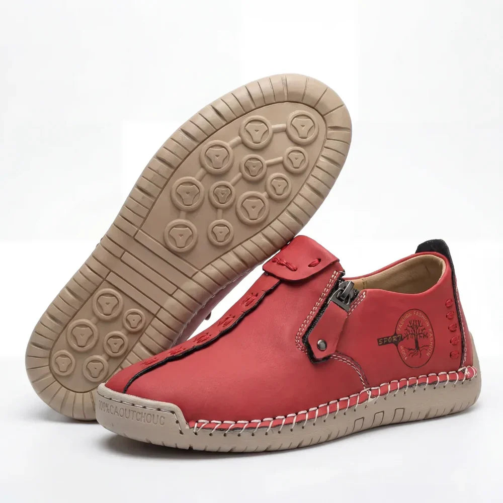 Belle | Wide-Fit Side-Zip Loafers