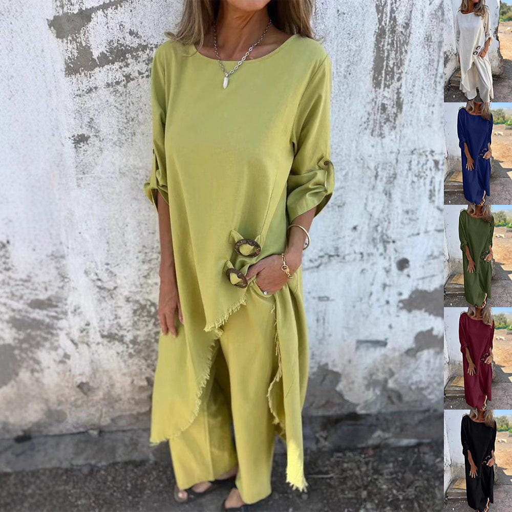 Isabelle | Relaxed Linen Blend Set