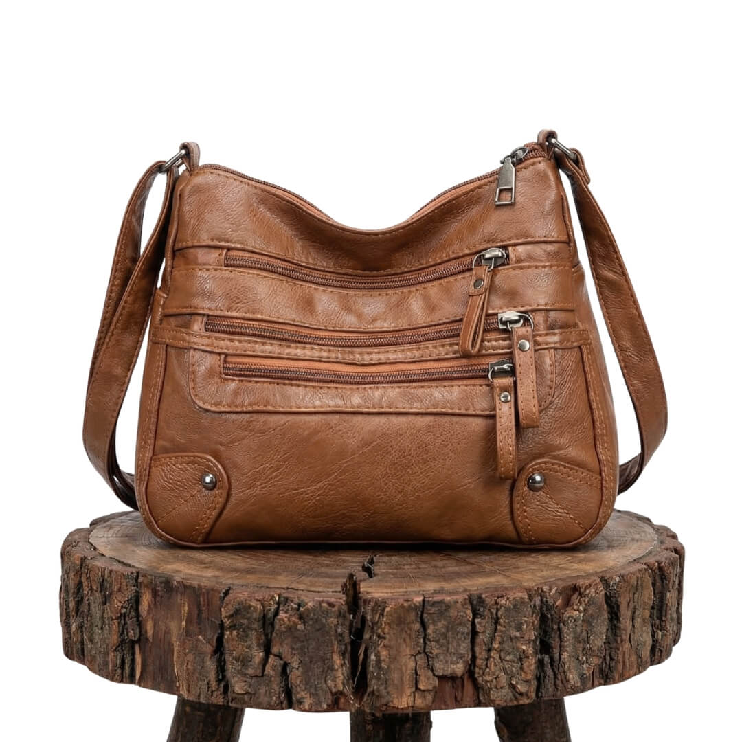 Rosalia's Multi-Zip Carry | Shoulder Bag