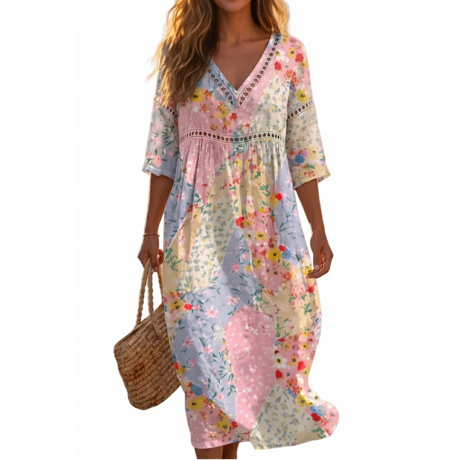 Lunessa – Floral Breeze Midi Dress