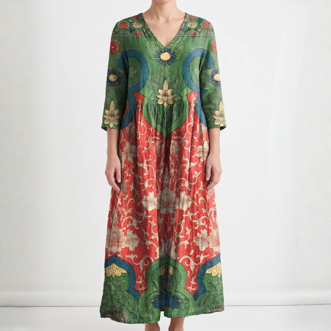 Judith | Vintage Floral Maxi Dress
