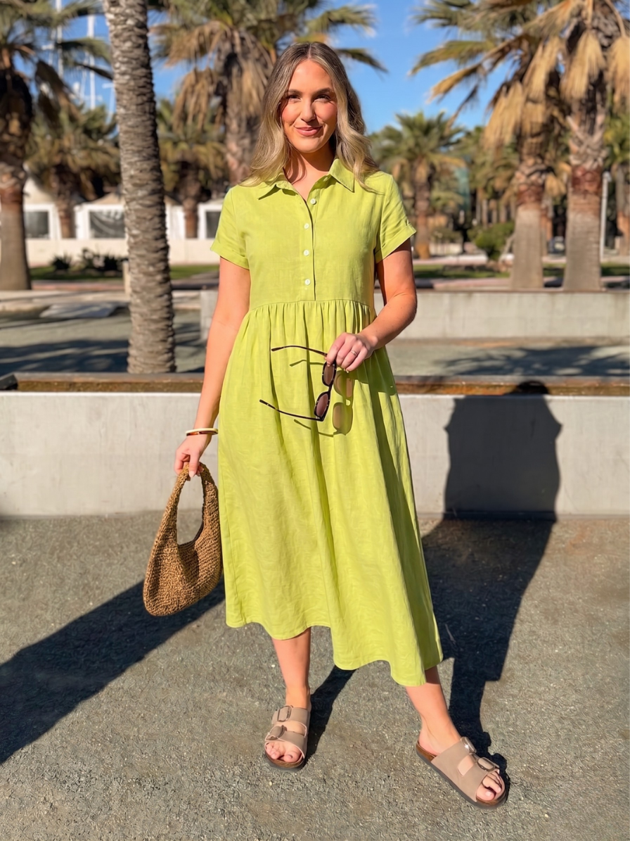 Rhiona Linen Shirt Dress