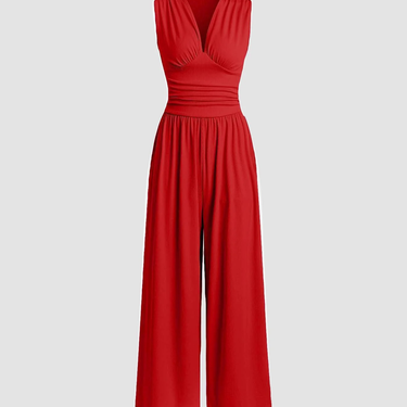 CHARITY – Chic Sleeveless Wide-Leg Jumpsuit