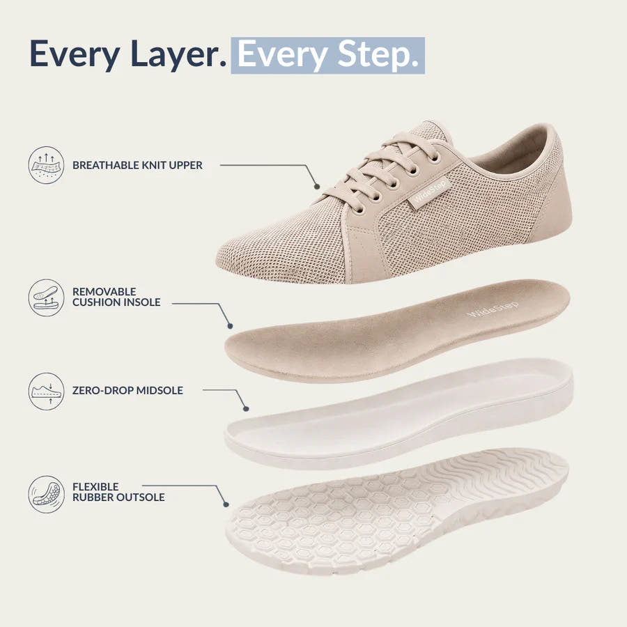 Blanche | Wide-Fit Comfort Trainers