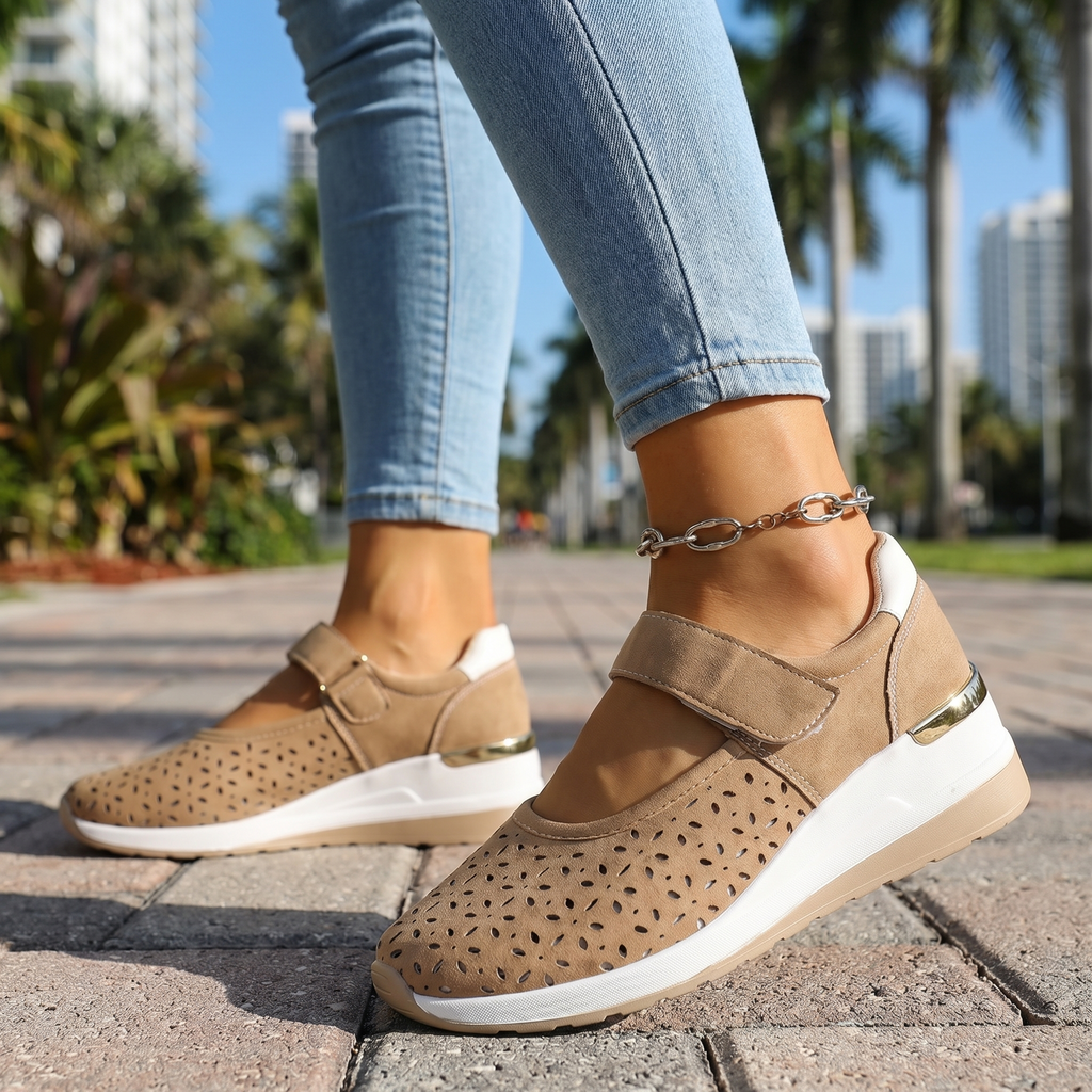 Lena | Comfort Strap Sneakers