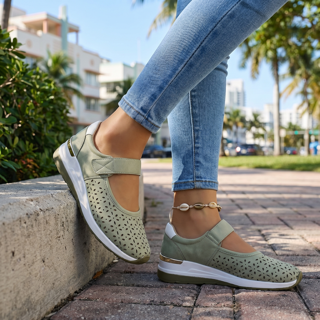 Lena | Comfort Strap Sneakers