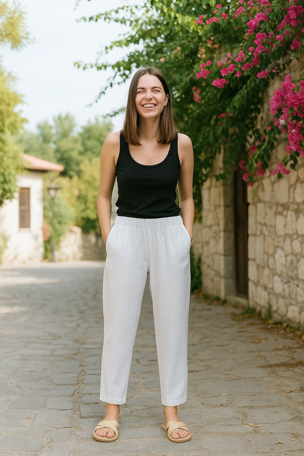 Katarina | Straight-Leg Drawstring Pants