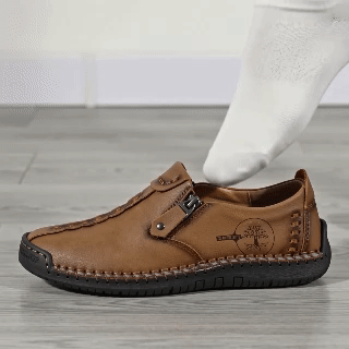 Benedetta | Easy Slip-On Zip Loafers