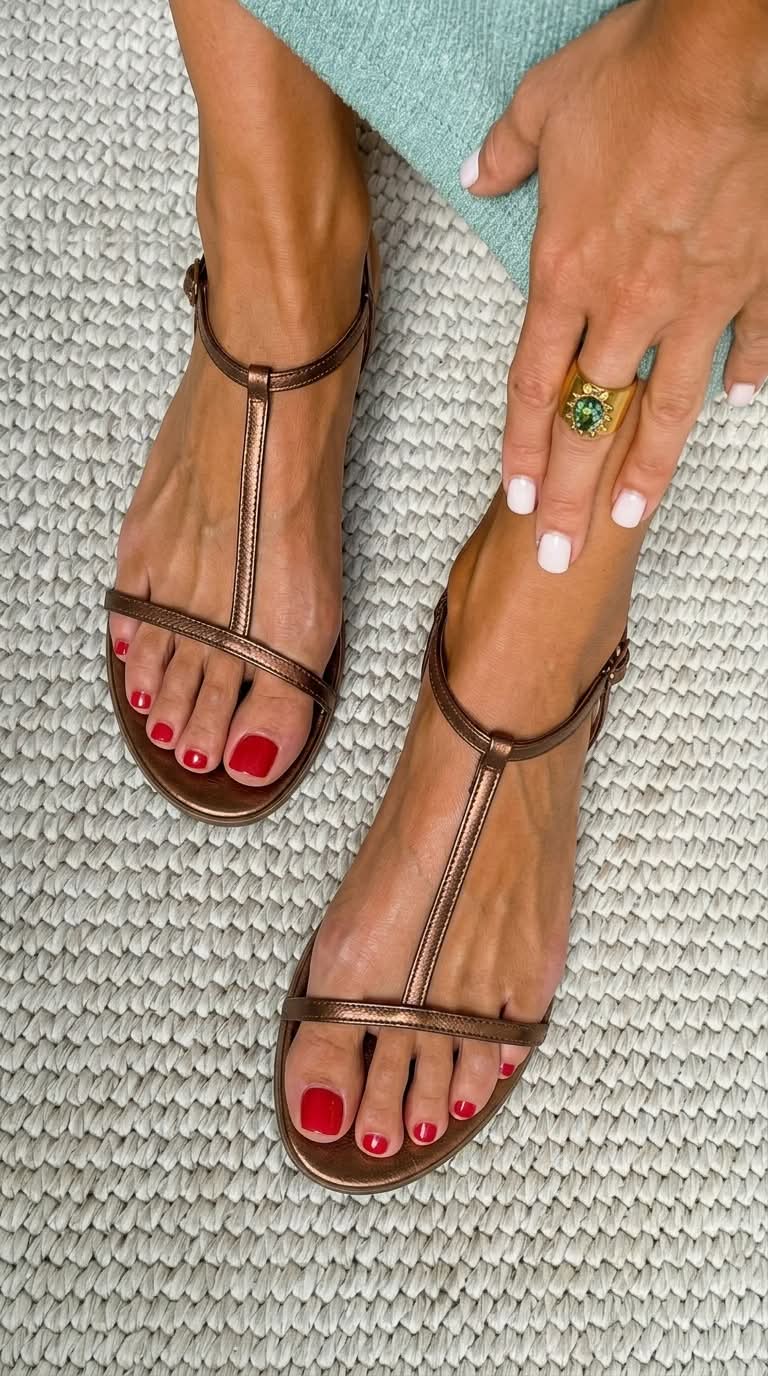 Bianca™| Summer Gold Sandals