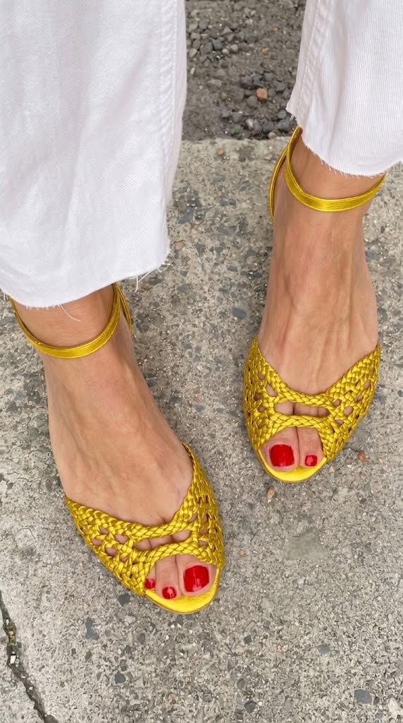 Isadora™ | Gold Braided Sandals