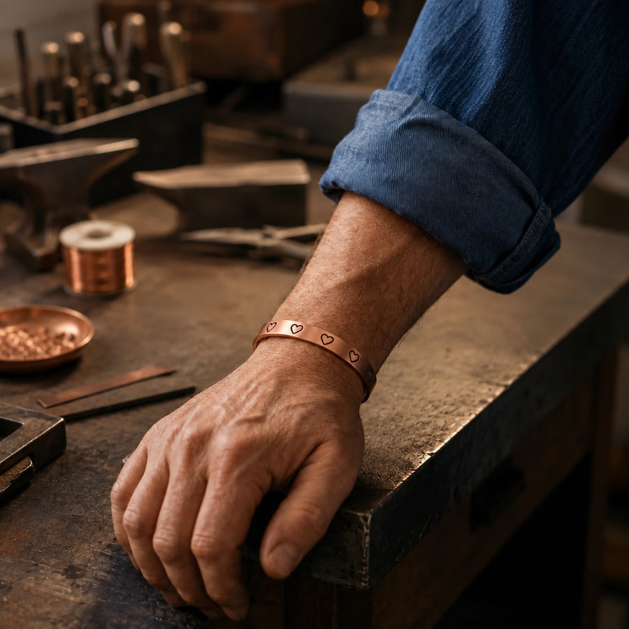 Eyelet Copper Bracelet