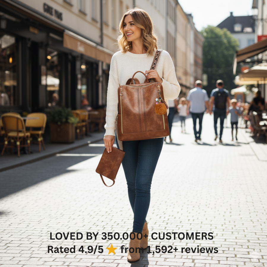 Marlowe | 2-in-1 Convertible Backpack + Free Pouch