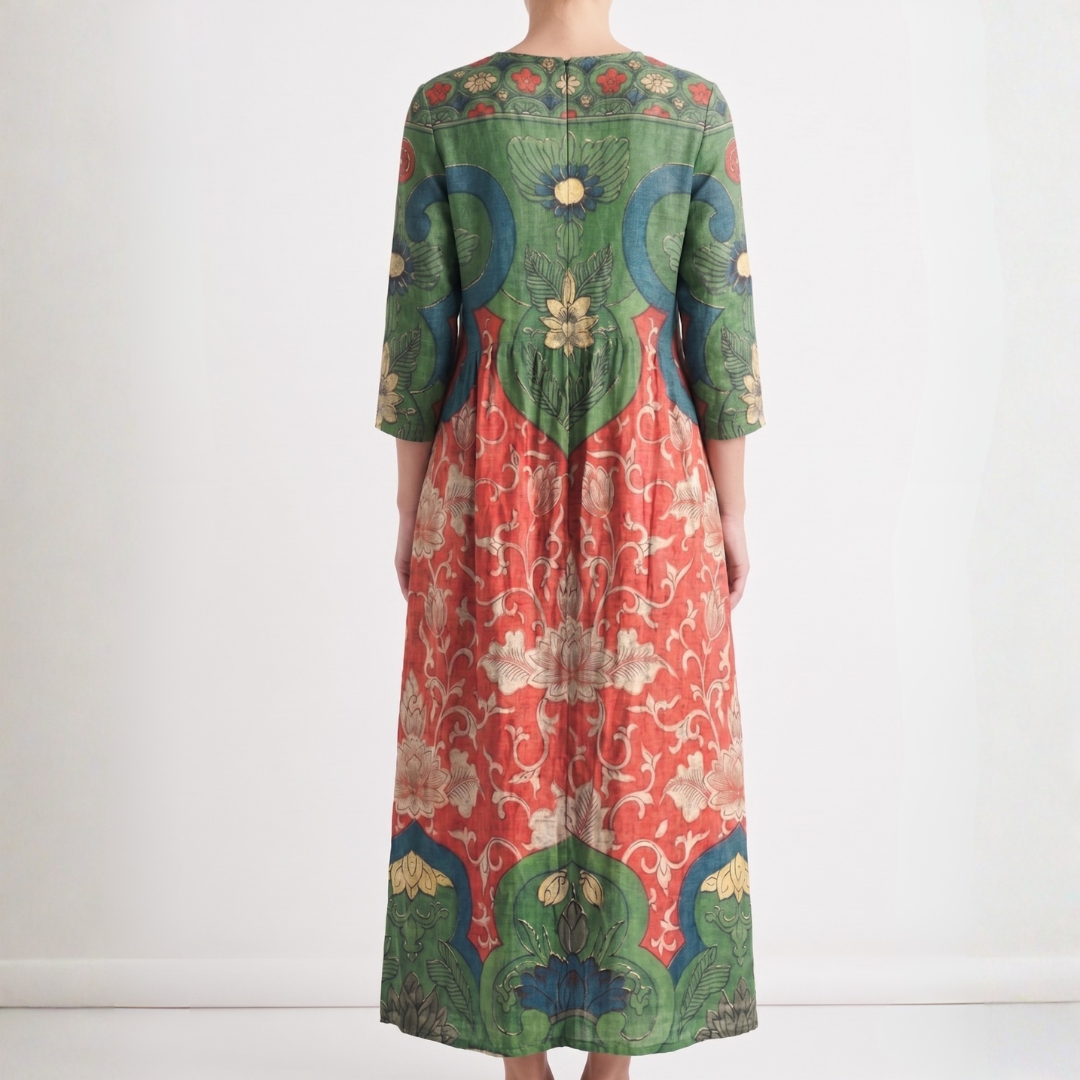 Judith | Vintage Floral Maxi Dress