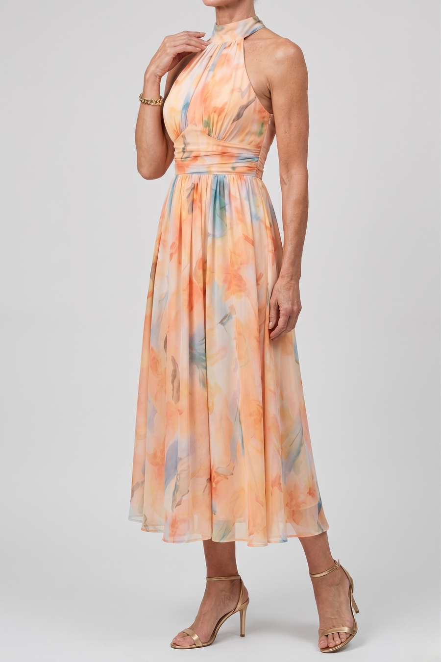 Elin | Soft Halter Midi Dress