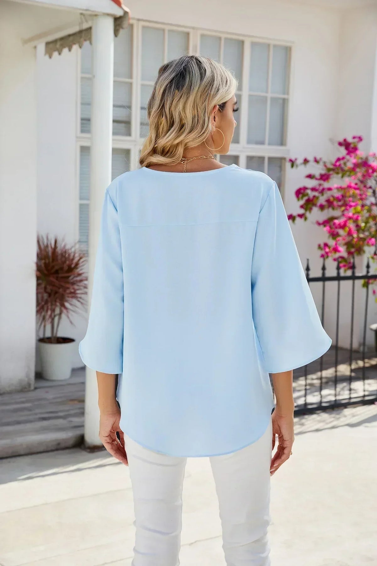 Melora | Timeless V-Neck Blouse