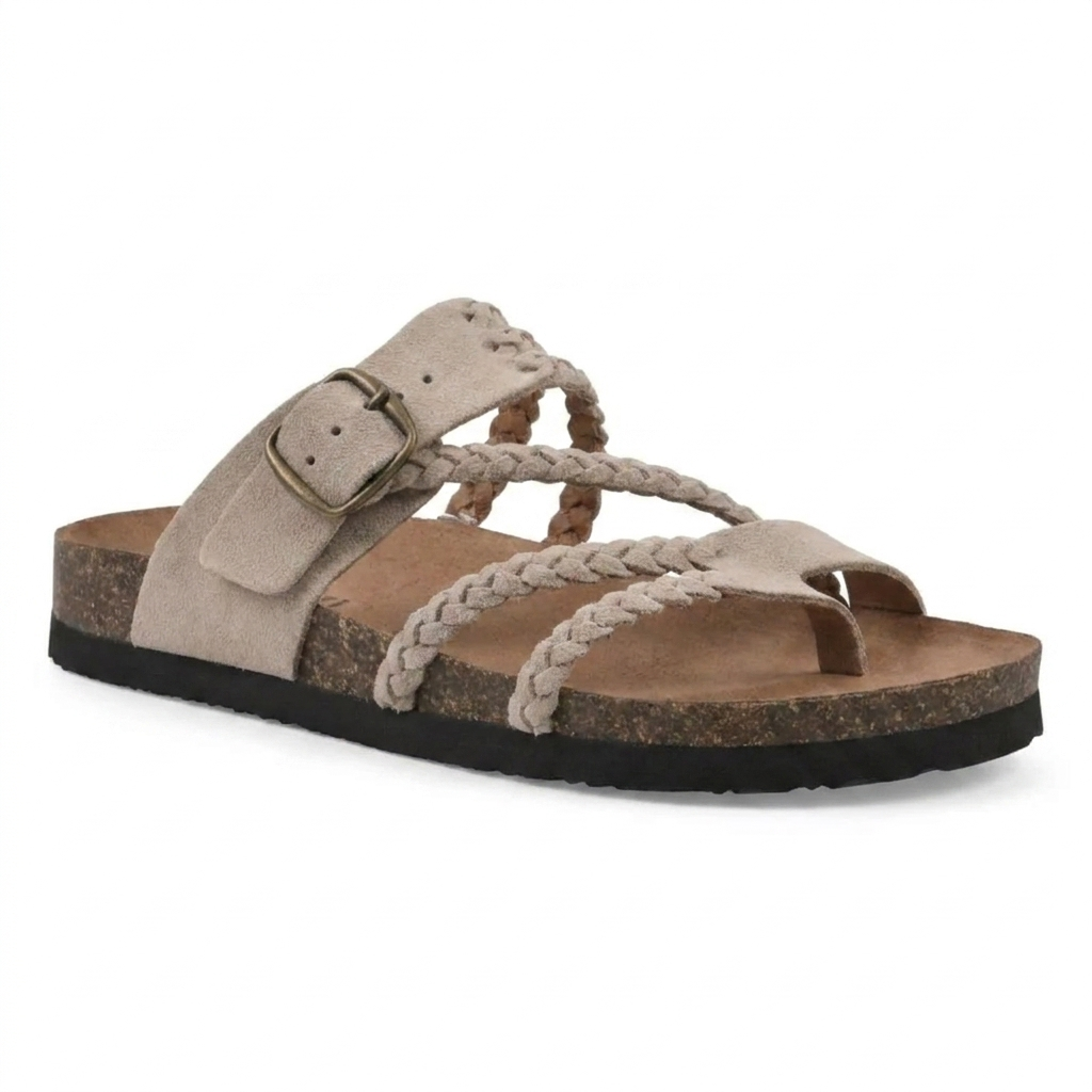 Hayleigh | Braided Cork Sandals