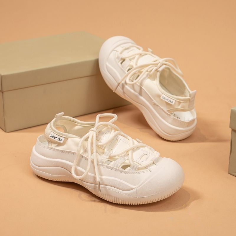 Una | Breathable Cut-Out Platform Shoes