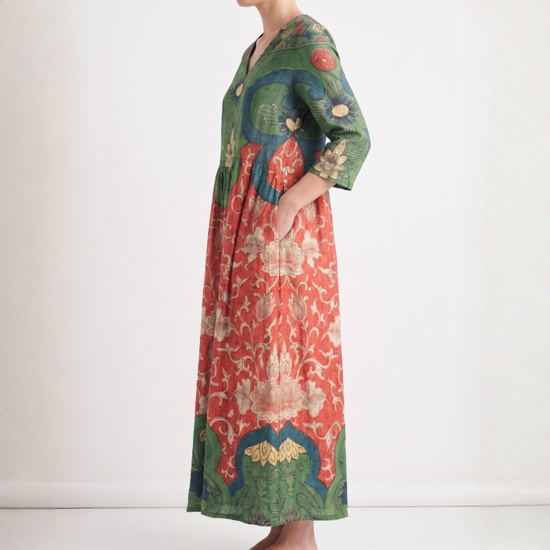 Judith | Vintage Floral Maxi Dress