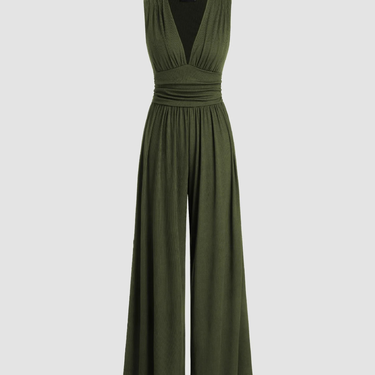 CHARITY – Chic Sleeveless Wide-Leg Jumpsuit