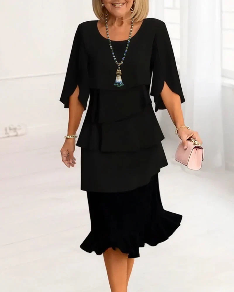 Patricia | Elegant Comfort Ruffle Dress