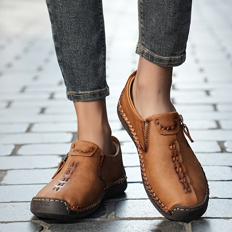 Benedetta | Easy Slip-On Zip Loafers