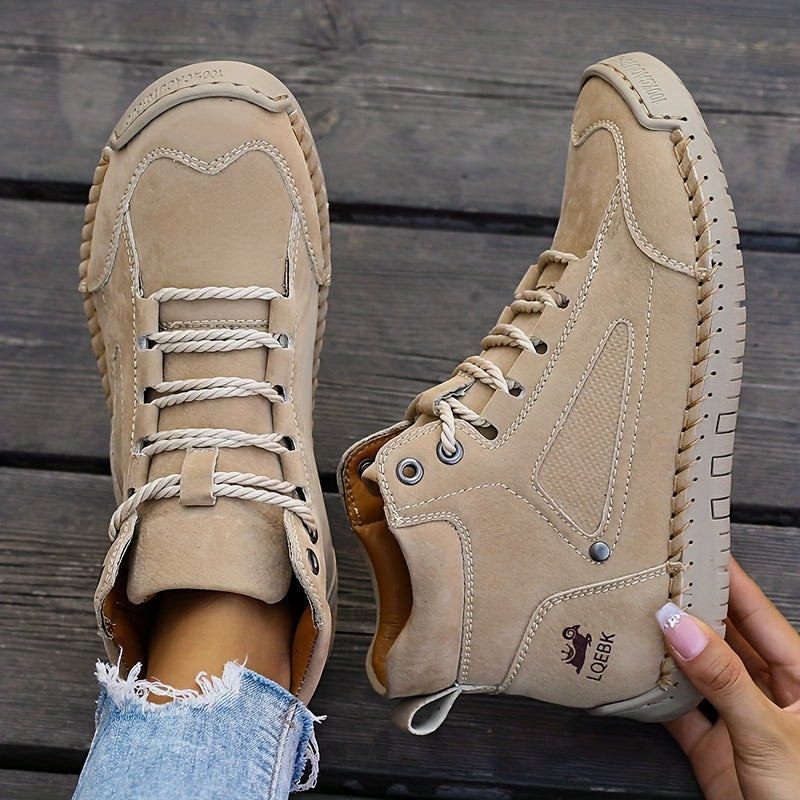 Alfreda | Mid-Top Lace-Up Comfort Sneakers