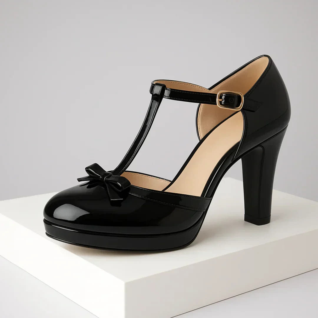Annabeth | Cushioned Ankle Strap Heels