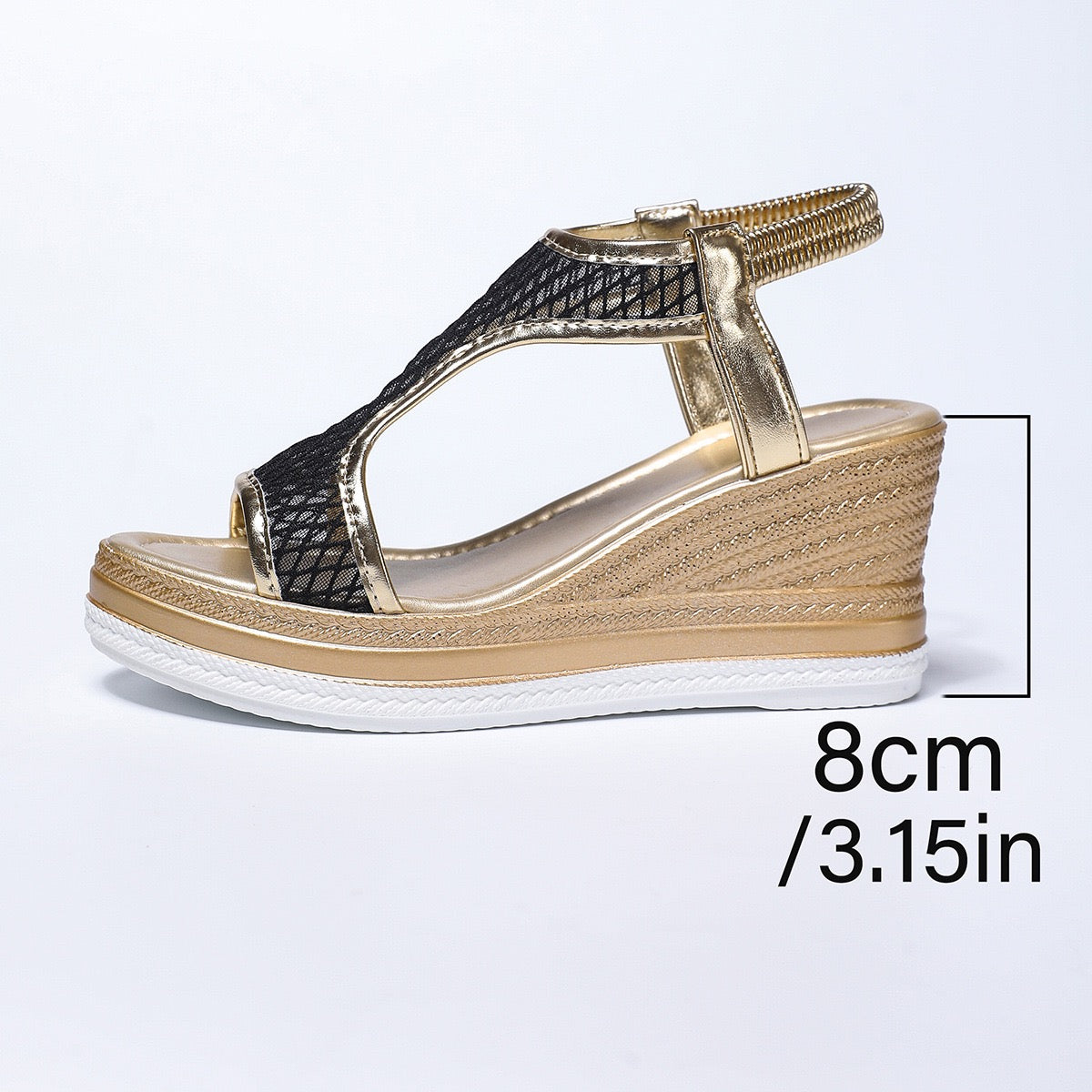 Nerisse | Mesh Wedge Sandals