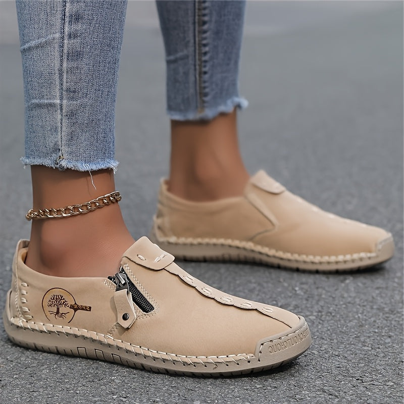Belle | Wide-Fit Side-Zip Loafers