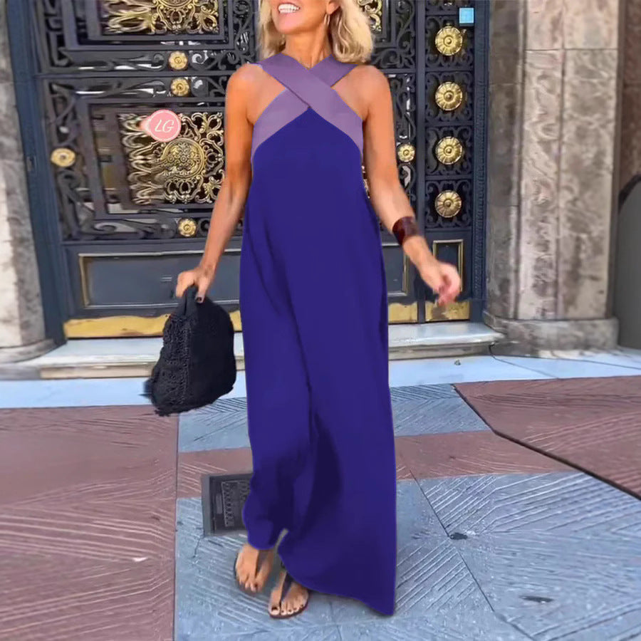 DELPHINE | DRESS WITH CROSSED CUT