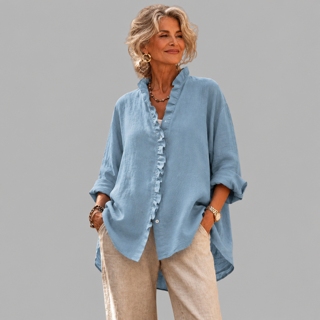 Luisa | Ruffled Shirt
