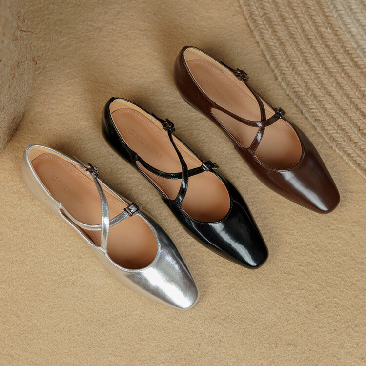 Lorne Genuine Leather Flats