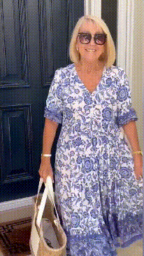 Keisha | V-Neck Floral Maxi Dress