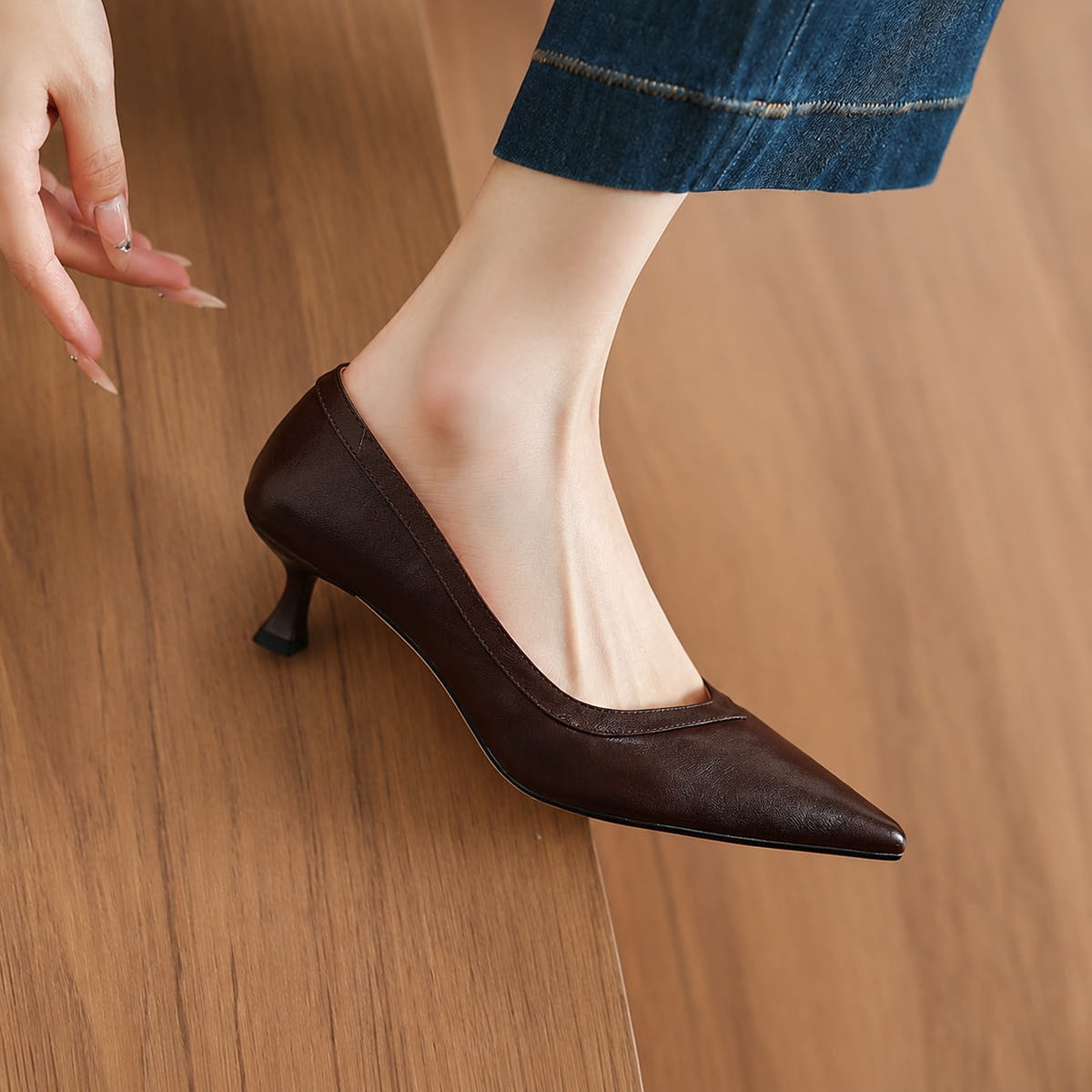 Corva Genuine Leather Heels