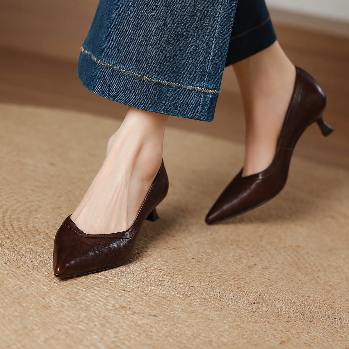 Corva Genuine Leather Heels