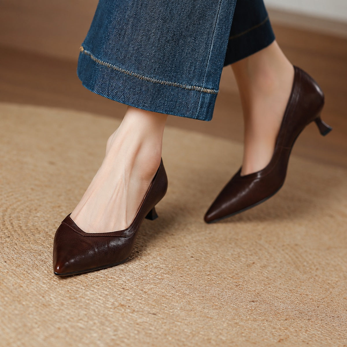 Corva Genuine Leather Heels